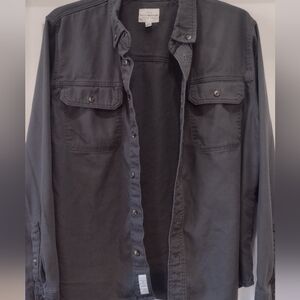 Lucky Brand Men's Gray Shirt Jacket